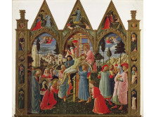 Fra Angelico : Krisztus levétele a keresztről offset nyomat keretben 27 x 22 cm