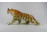 Hatalmas jelzett Royal Dux porcelán tigris szobor - sérült - 42 cm