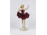 Régi német Dresden porcelán csipkeszoknyás balerina figura