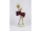 Régi német Dresden porcelán csipkeszoknyás balerina figura
