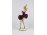 Régi német Dresden porcelán csipkeszoknyás balerina figura