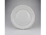 Régi lengyel, aranyozott szélű Wawel porcelán tortatál kínáló 32 cm