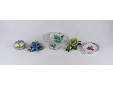 Régi sérült Herendi porcelán csomag 5 darab