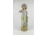 Régi német porcelán szobor fiatal nő virágkosárral 33 cm