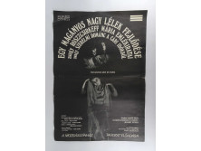 Retro színházi plakát EGY MAGÁNYOS NAGY LÉLEK FEJLŐDÉSE 68 x 48