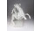 Antik Leonardo da Vinci lovasszobra Herendi porcelán figura SÉRÜLT  23.5 cm