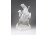 Antik Leonardo da Vinci lovasszobra Herendi porcelán figura SÉRÜLT  23.5 cm