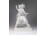 Antik Leonardo da Vinci lovasszobra Herendi porcelán figura SÉRÜLT  23.5 cm