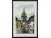 Gótikus kaputorony jelzett akvarell 30.5 x 21.5 cm