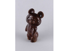MISA mackó moszkvai olimpia kabala porcelán figura 15 cm
