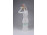 Régi Aquincum porcelán fésülködő akt szobor 22 cm