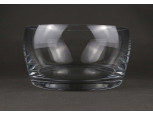 Öblös falú modern design üvegtál 17.8 x 9.5 cm
