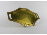Régi art deco réz szervírozó tálca