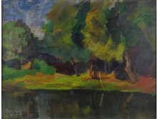 Szekfű János: Kubikgödör - 1975  45.5 x 35 cm