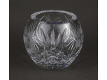 Csiszolt kristály gömbváza 11 cm