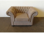 Mid century hatalmas drapp design klubfotel