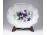 Lila virágmintás Hollóházi porcelán tálka