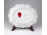 Lila virágmintás Hollóházi porcelán tálka