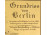 1825-ös Berlin térkép reprodukció színes nyomat 58 x 49 cm
