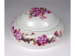 Régi virágdíszes Wallendorf porcelán bonbonier