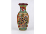 Kínai mintás porcelán váza 15 cm