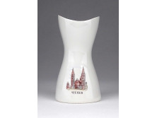 Szeged Fogadalmi templom Aquincum porcelán váza 8.8 cm