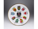 AUSTRIA - ÖSTERREICH feliratú címeres Winterling porcelán dísztányér, falitányér 24.5 cm