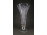 Nagyméretű, csiszolt, talpas kristály váza 26.3 cm