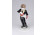 Régi Hollóházi porcelán figura, harmónikázó fiú 14.3 cm