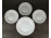 Kínai porcelán süteményes készlet 4 darab