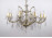 Régi nagy méretű, 8 karú kristály csillár