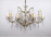 Régi nagy méretű, 8 karú kristály csillár