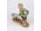 Régi Bertram porcelán figura kisfiú libával 10.8 cm