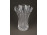 Régi kisméretű, vastagfalú, csiszolt kristályváza, ibolyaváza 10.3 cm