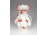 Kisméretű, virágmintás, gerezdes Schumann Bavaria porcelán váza 10.5 cm