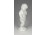 Régi fehér mázas festetlen porcelán puttó figura 11.5 cm