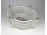 Áttört falú Wallendorf porcelán kosár asztalközép 26 x 21 cm