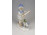 Régi német porcelán figura - lanton játszó kislány táncoló kutyákkal 15.2 cm