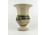 Retro zöld talpas kerámia urnaváza 19 cm 