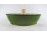 Zöld mázas cserép csirkesütő tál 33 cm