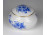 Régi kék rózsás román Moga porcelán bonbonier 6.4 x 9.5 cm
