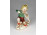 Régi német porcelán figura - hegedülő kisfiú 8.7 cm