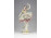 Antik tüll szoknyás Volkstedter porcelán balerina 15 cm