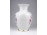 Rózsaszín virágmintás Hollóházi porcelán váza 17.4 cm