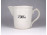Régi gyógyszertári Zsolnay porcelán patika mérőedény kancsó 250 GR