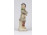 Régi Bertram jellegű német hegedülő koldus porcelán figura 11.8 cm