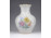 Régi virágmintás Aquincum porcelán váza 11 cm