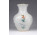 Régi virágmintás Aquincum porcelán váza 11 cm