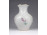 Régi virágmintás Aquincum porcelán váza 11 cm
