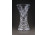 Elegáns csiszolt kristály váza 25.1 cm